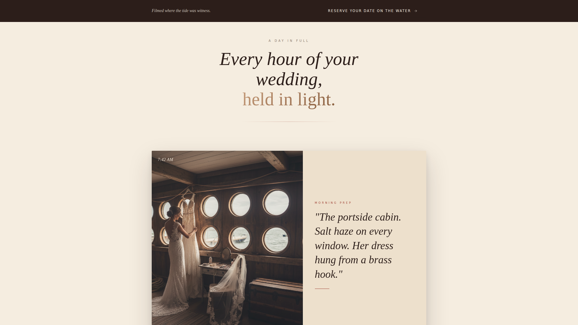 Nautical Wedding Advanced Professional Website Template