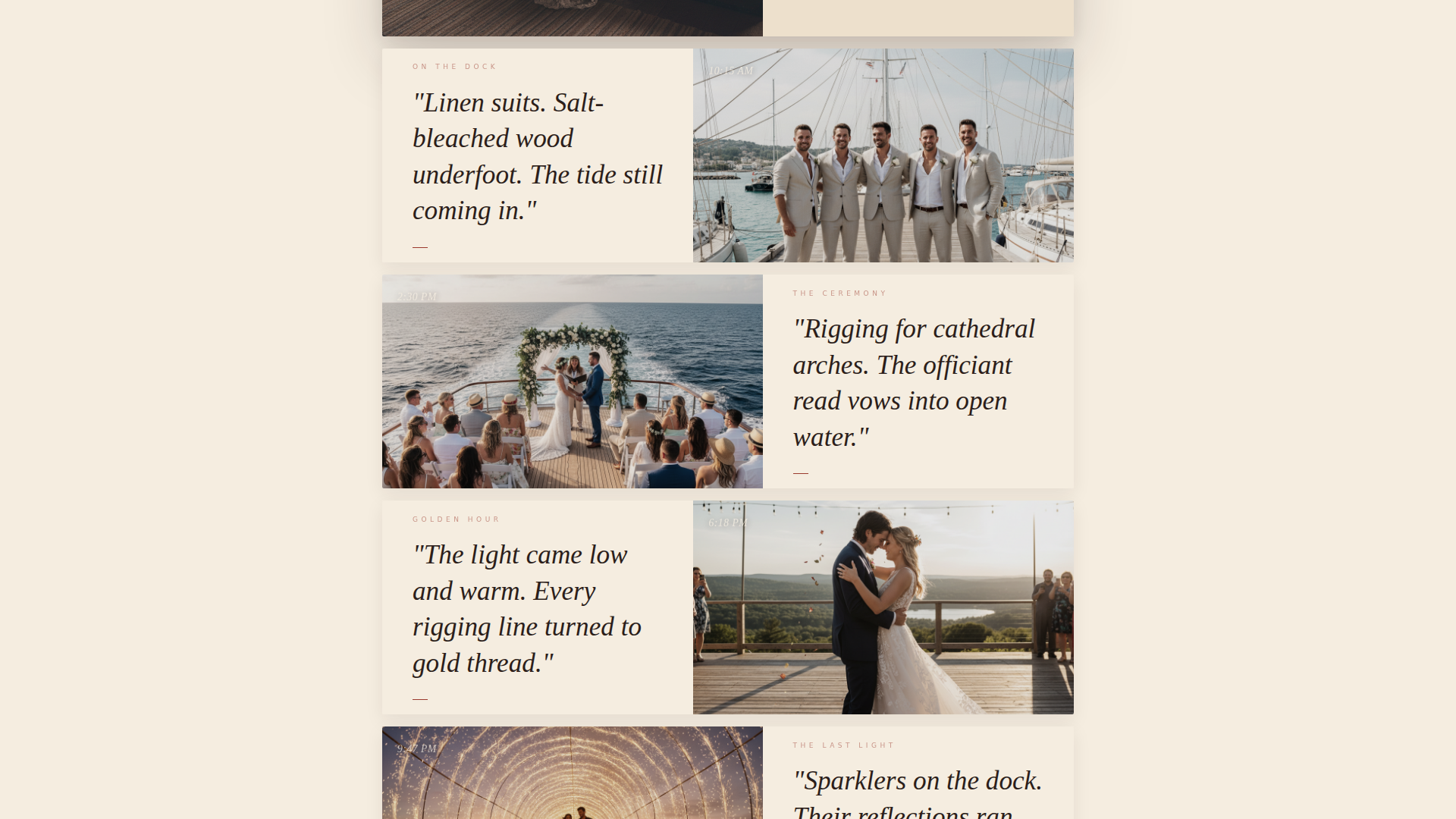 Nautical Wedding Advanced Professional Website Template