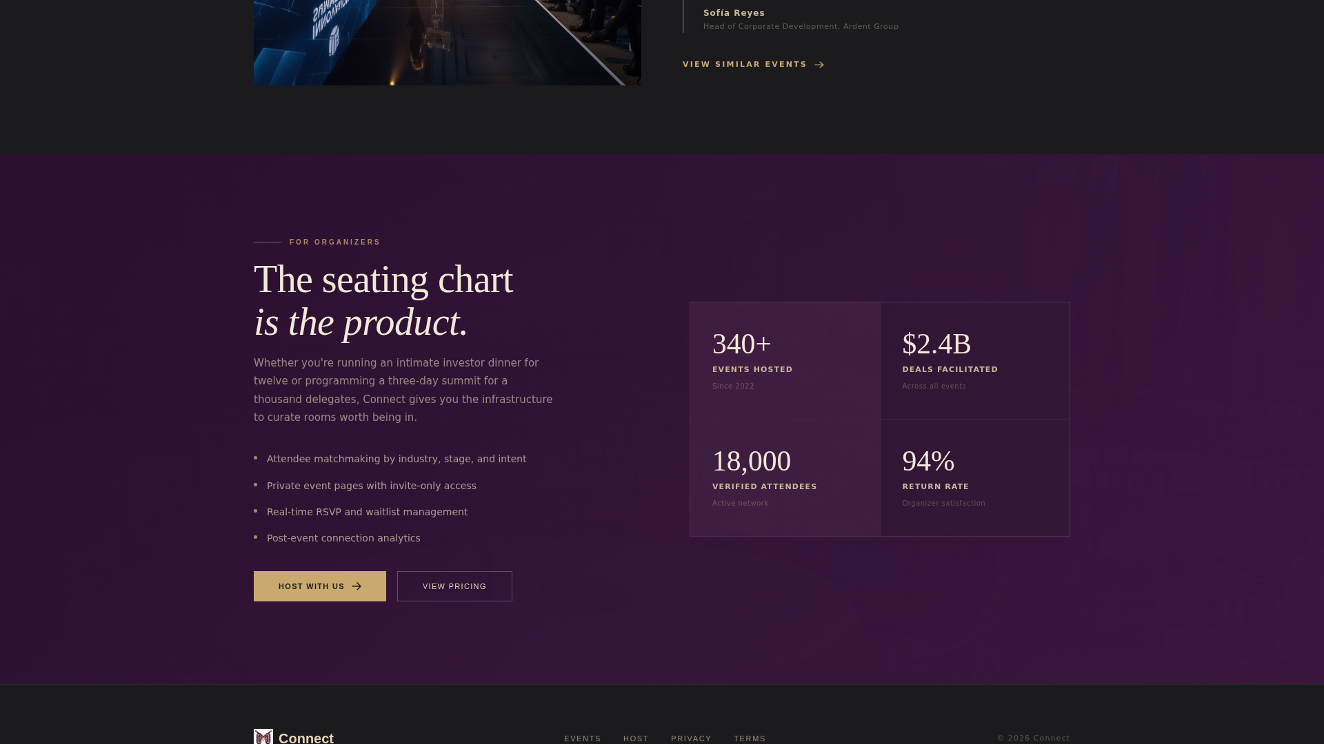 Networking Event Professional Website Template