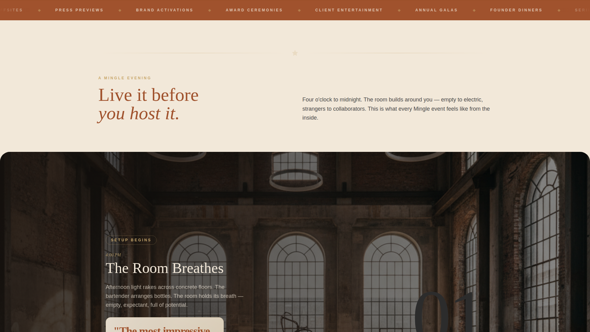 Networking Event Booking Website Template