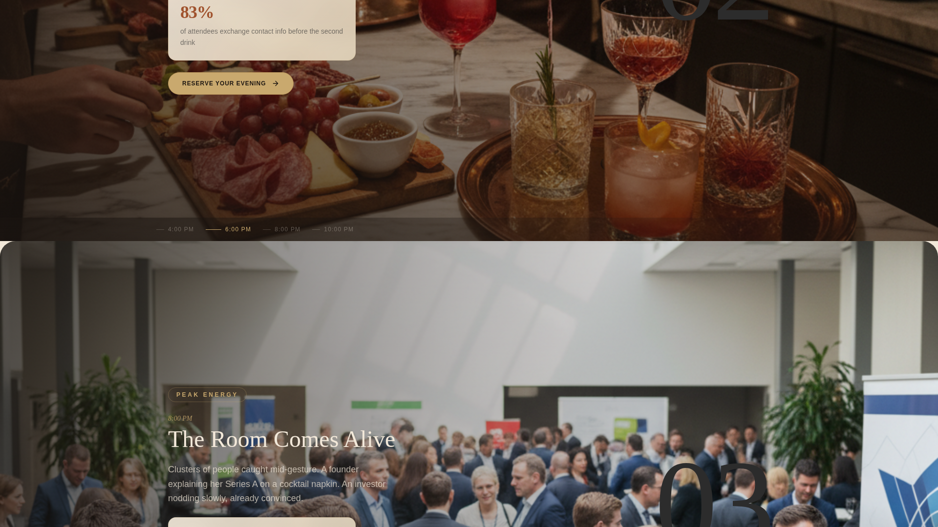 Networking Event Booking Website Template