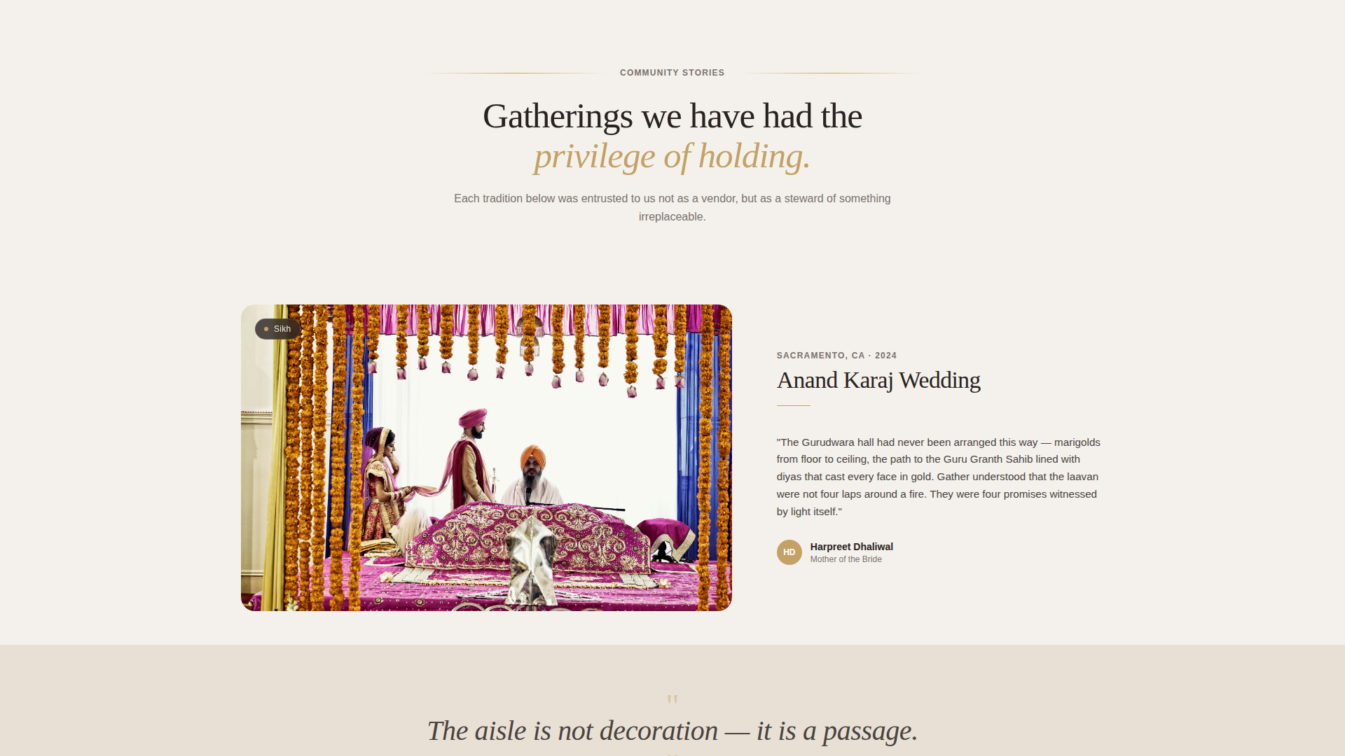 Religious Event Advanced Booking Website Template