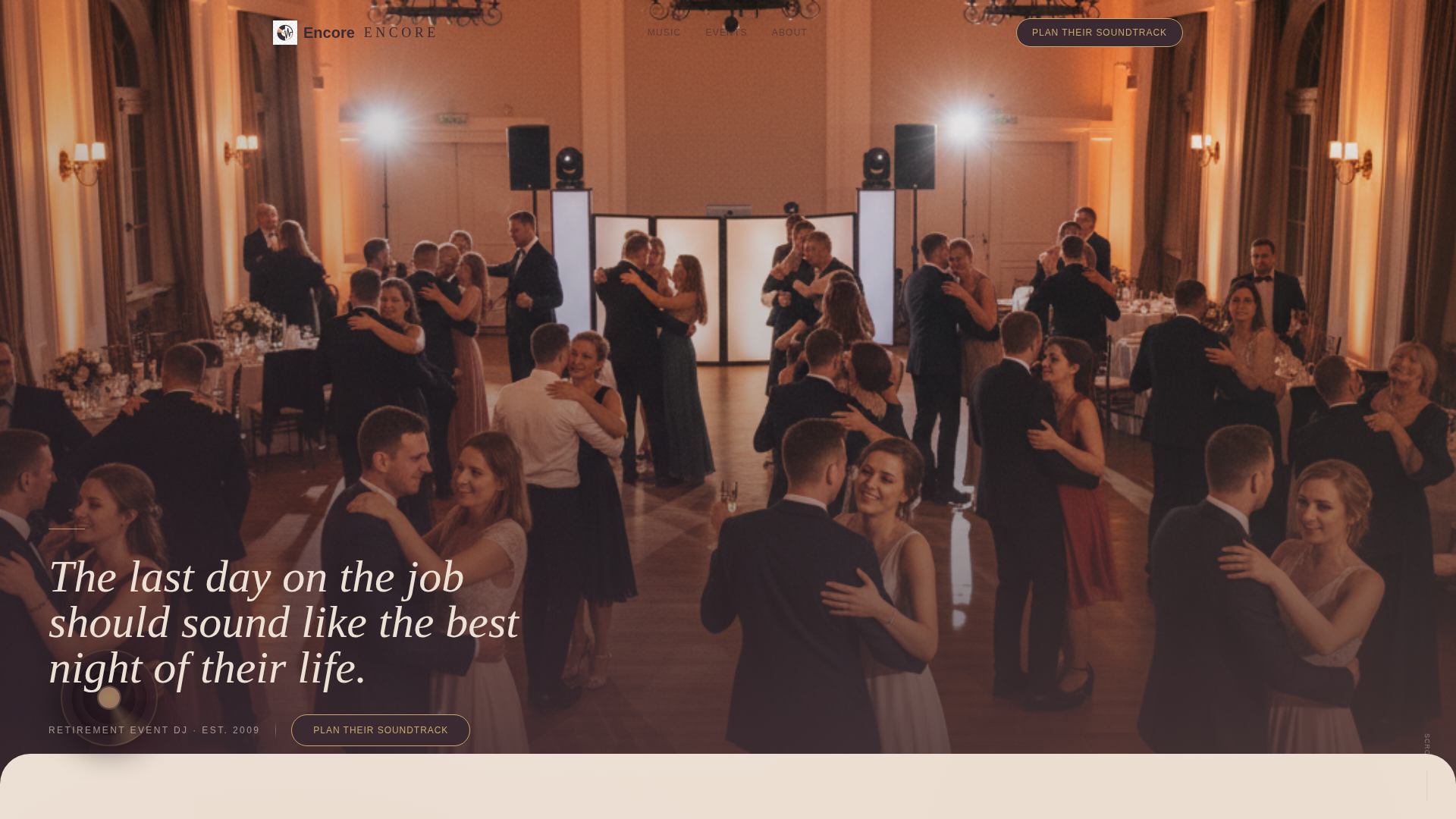 Retirement Event Professional Website Template