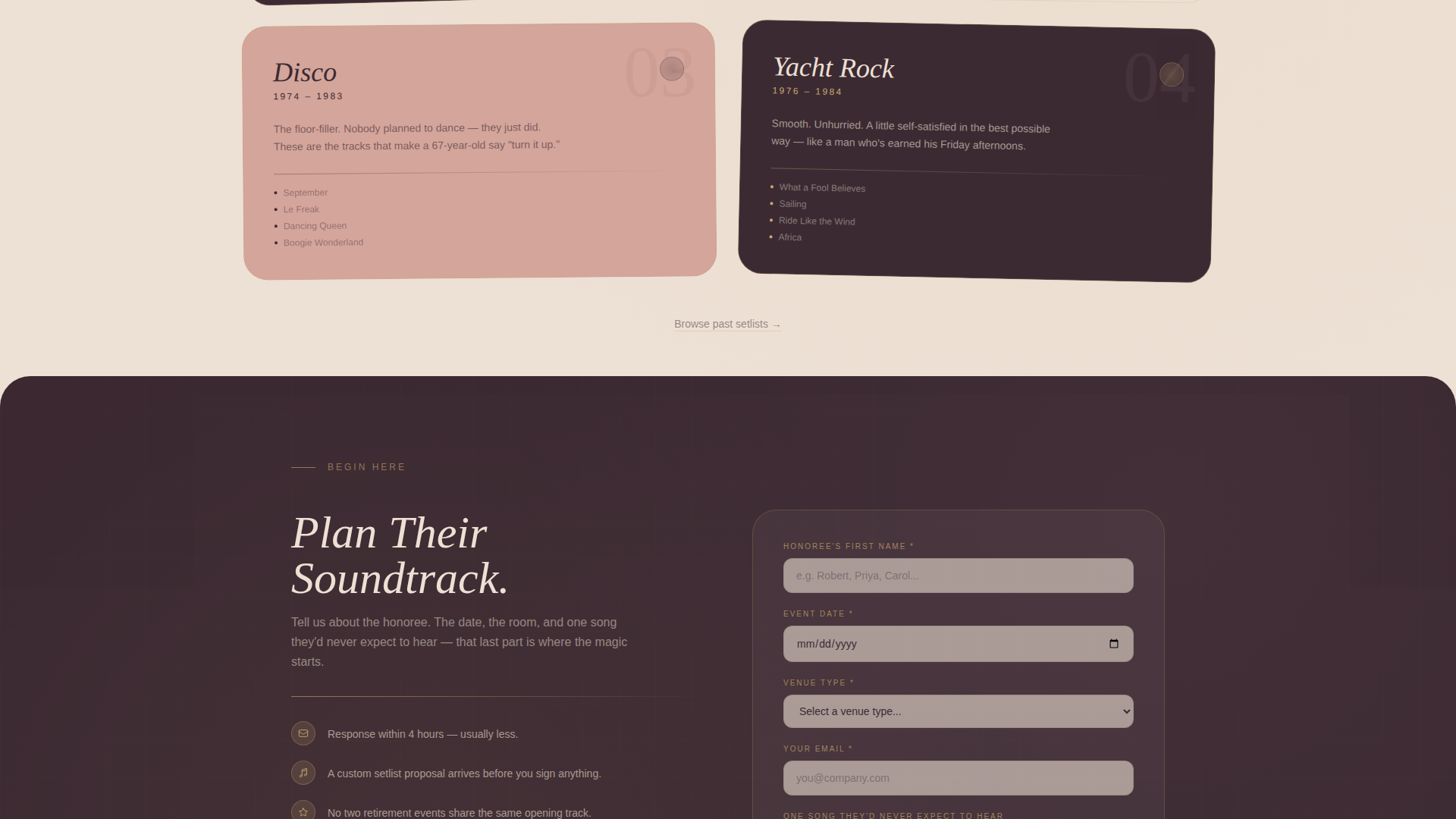 Retirement Event Professional Website Template