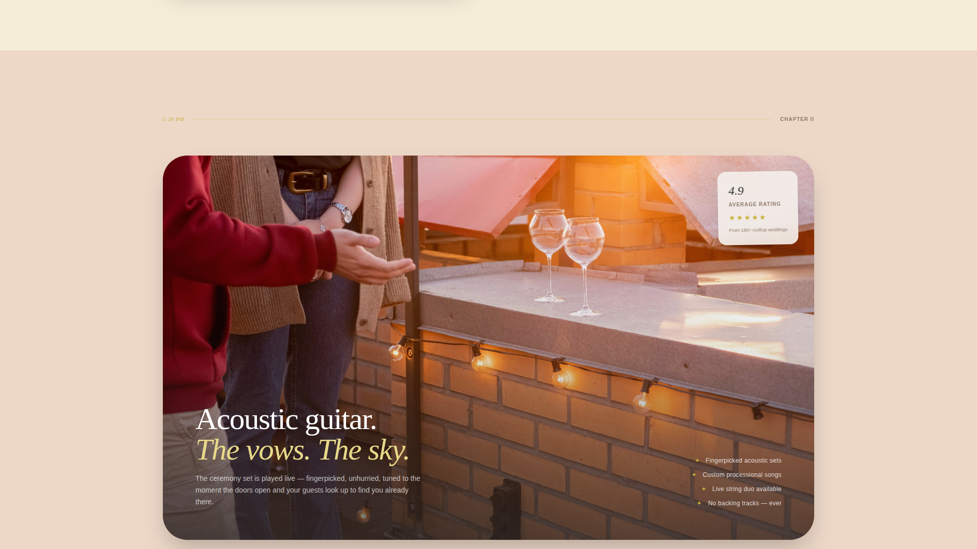 Stunning Rooftop Landing Page Template