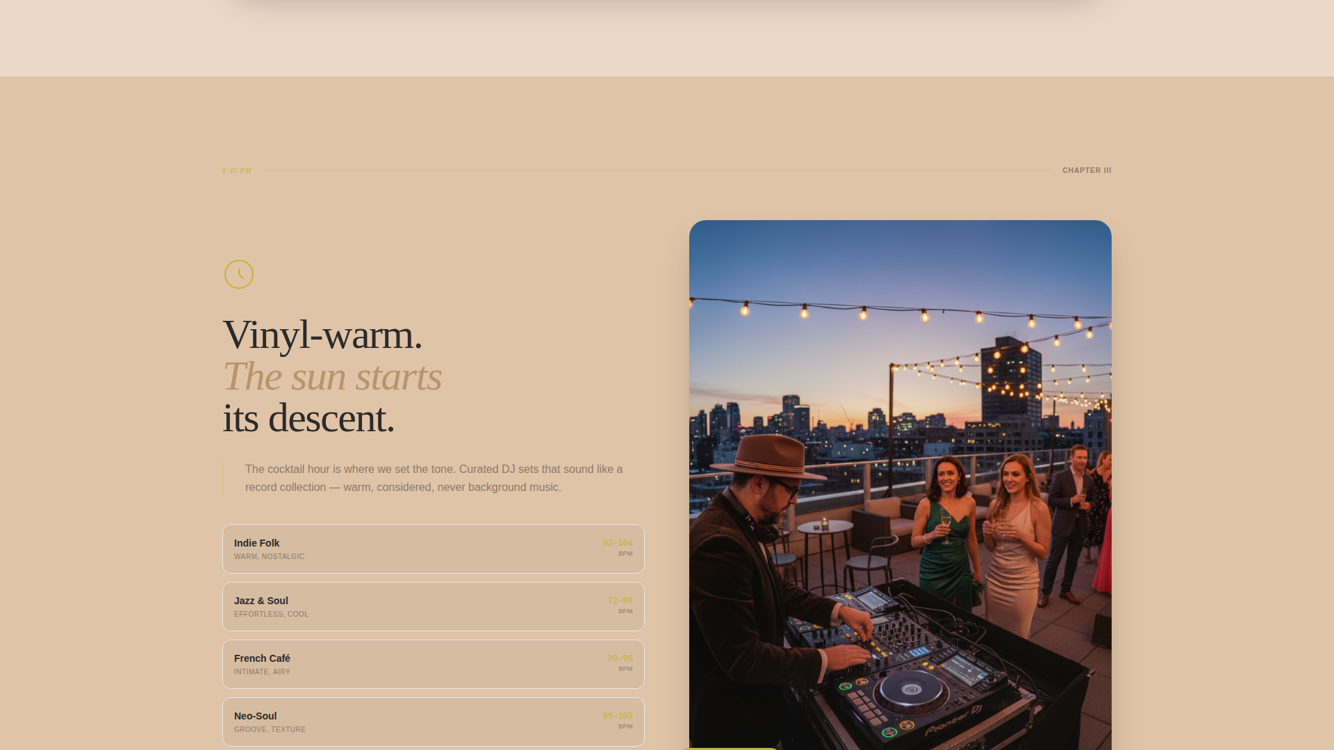 Stunning Rooftop Landing Page Template
