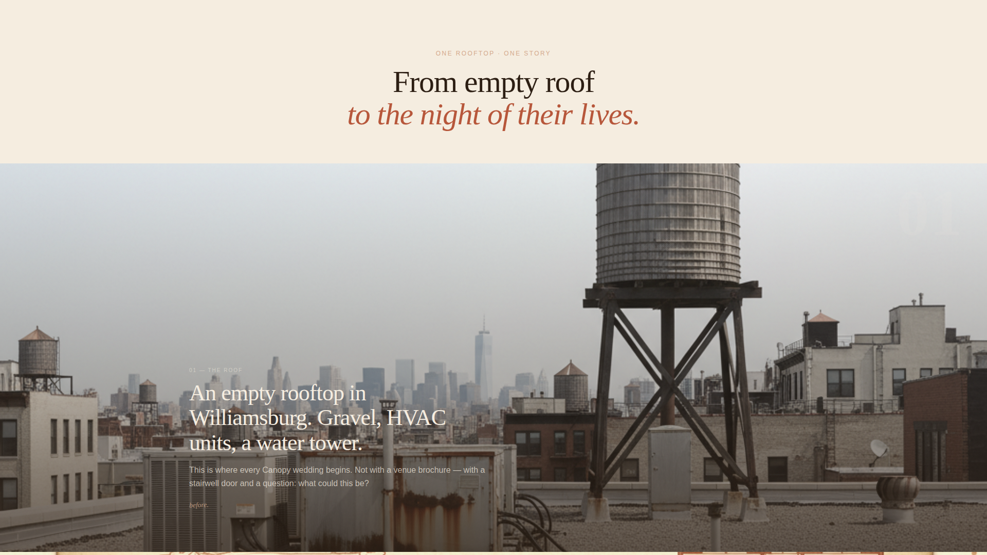 Rooftop Wedding Professional Website Template