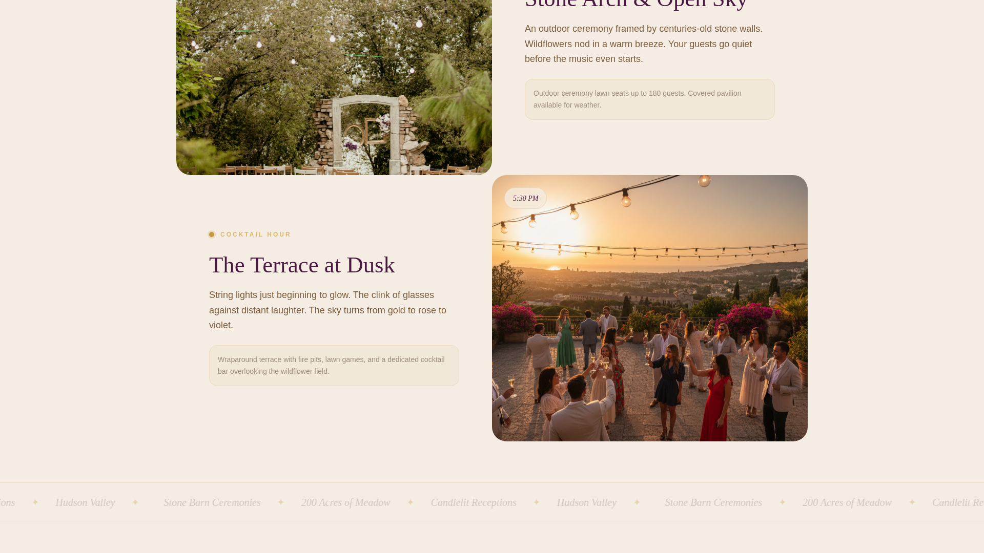 Rustic Wedding Specialist Professional Website Template