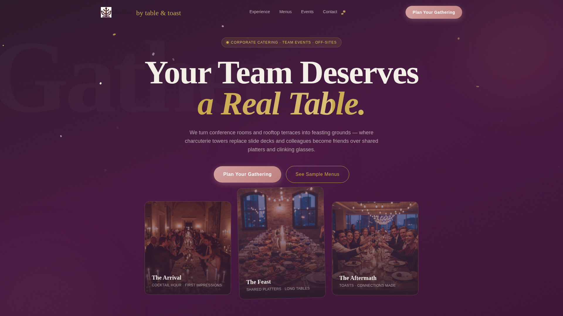 Catering Services Landing Page Template