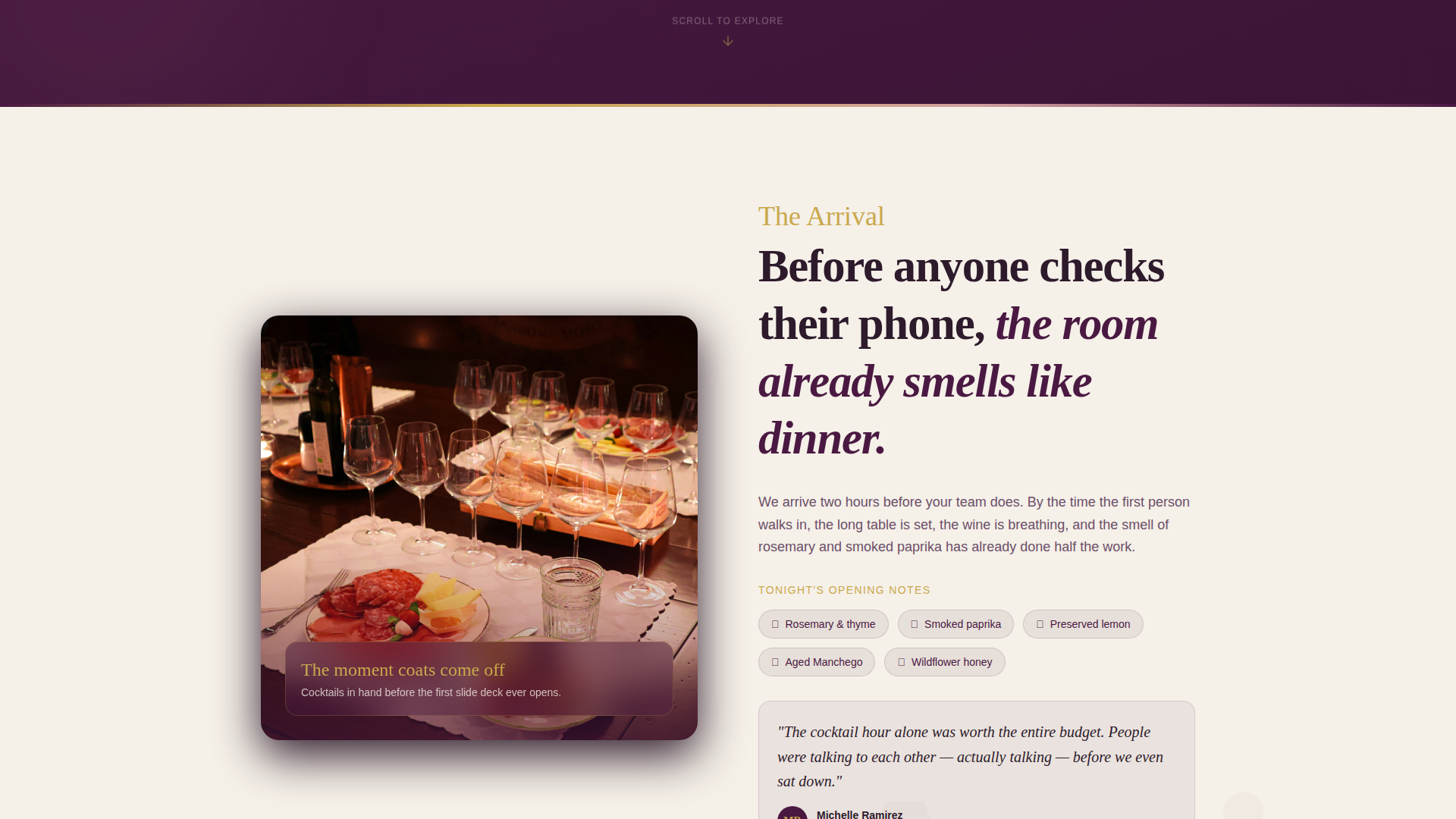Catering Services Landing Page Template