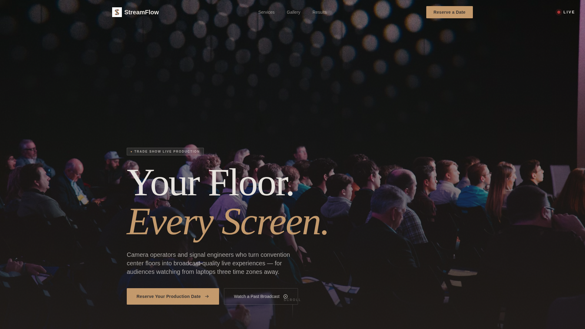 Curated Event Landing Page Template