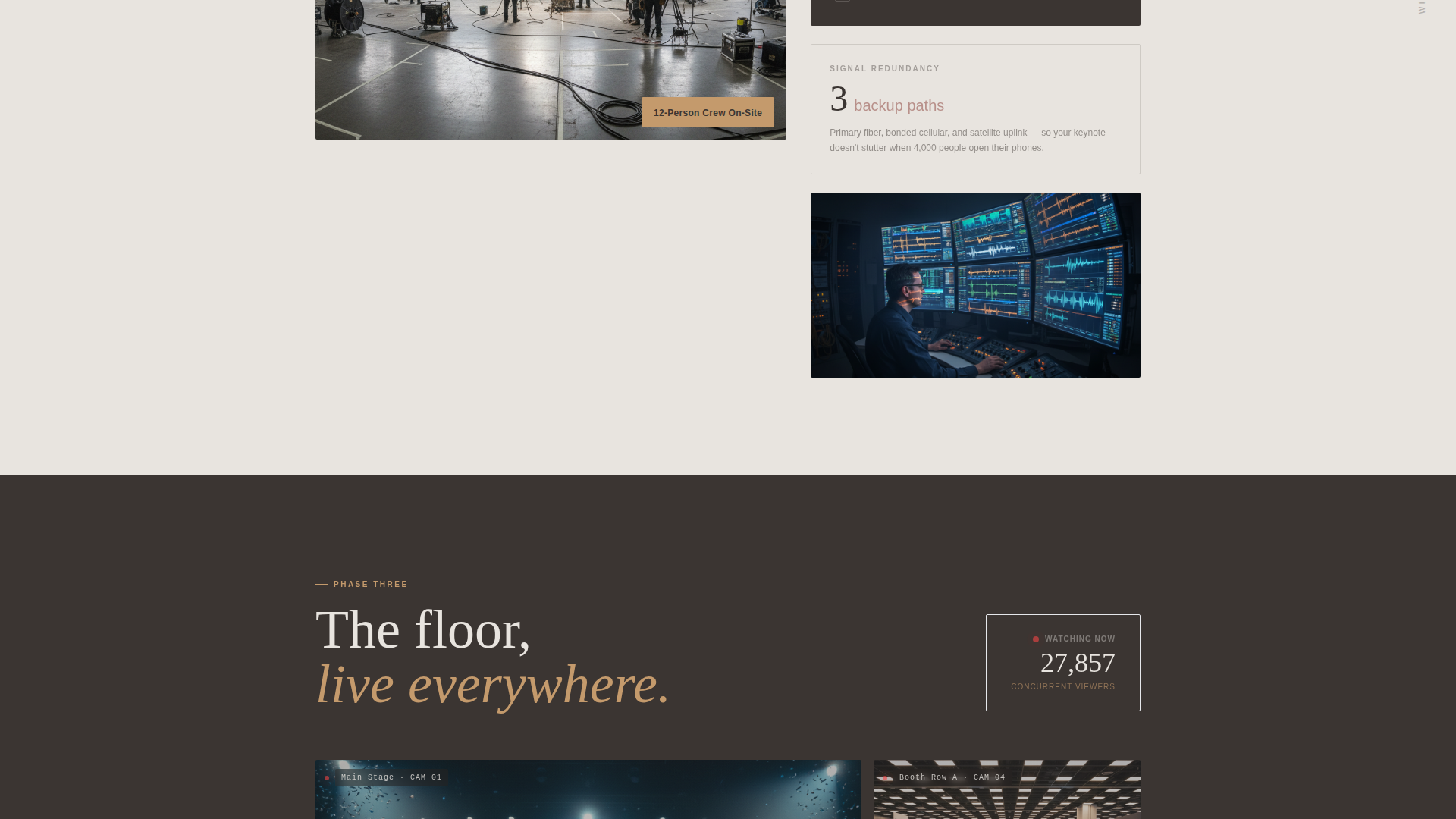 Curated Event Landing Page Template