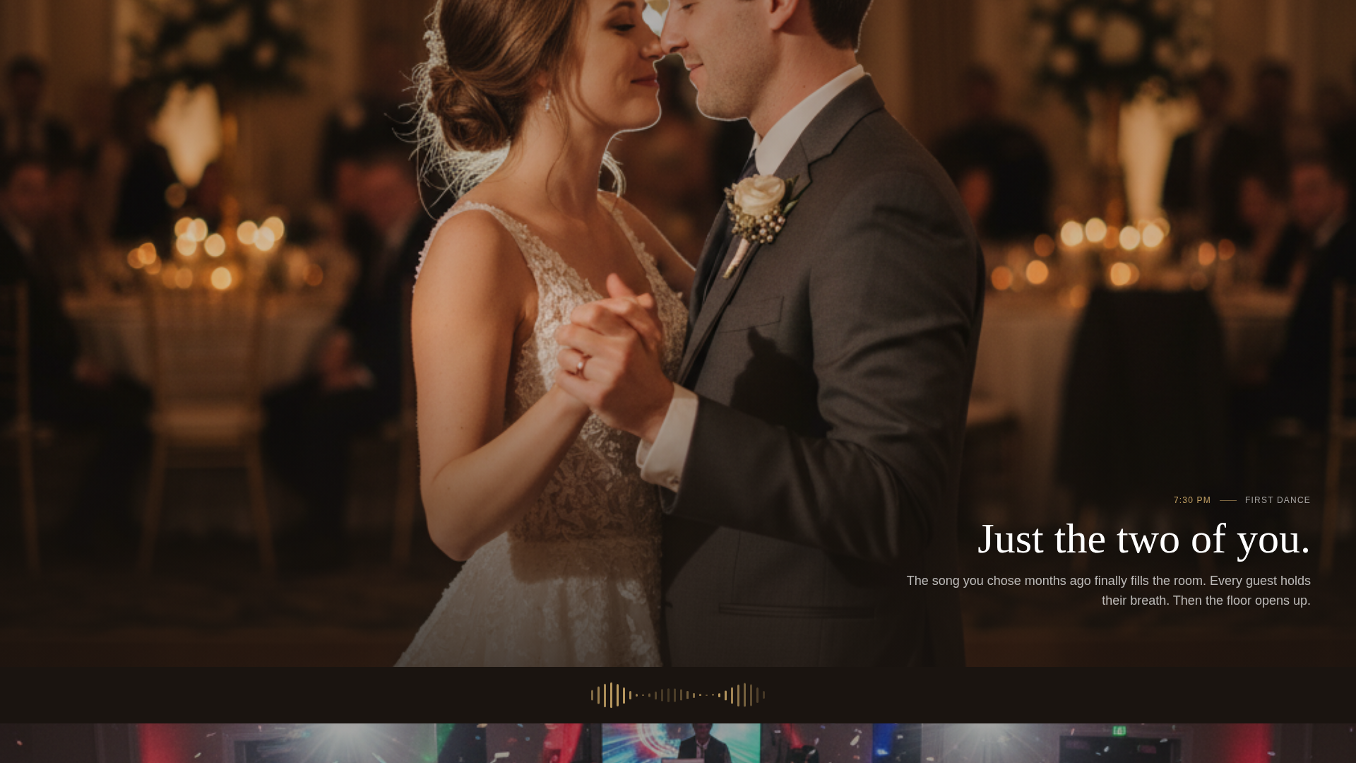 Wedding DJ Website Template with Availability Booking Form