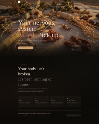 Adapt - Powerful Adaptogen Landing Page Template