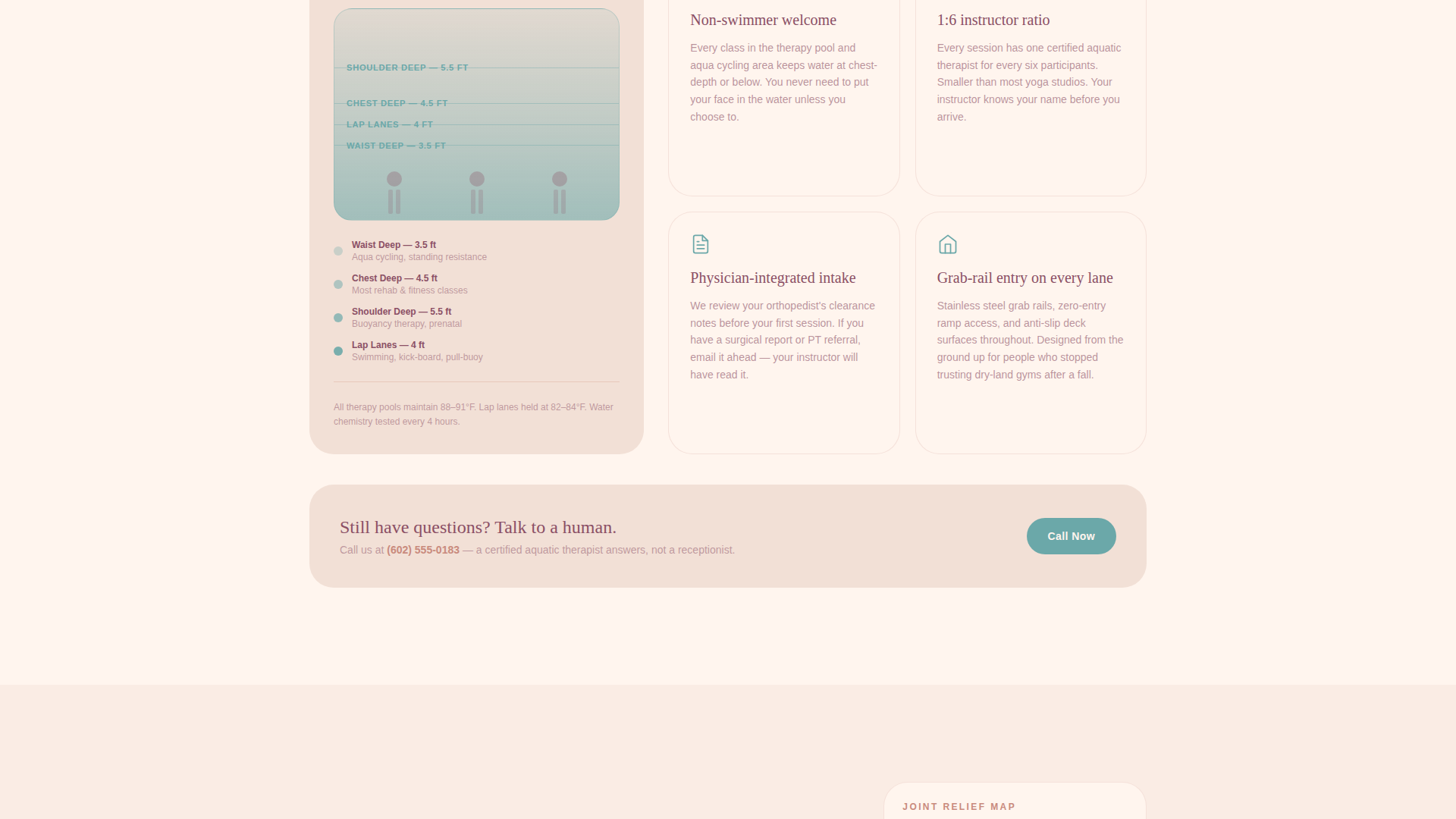 Aquatic Fitness Center Website Template for Hesitant First-Timers