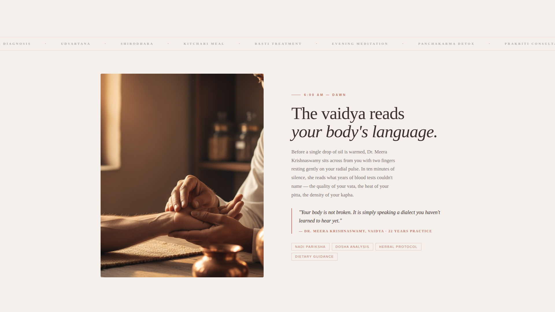 Ayurvedic Spa & Wellness Treatment Website Template