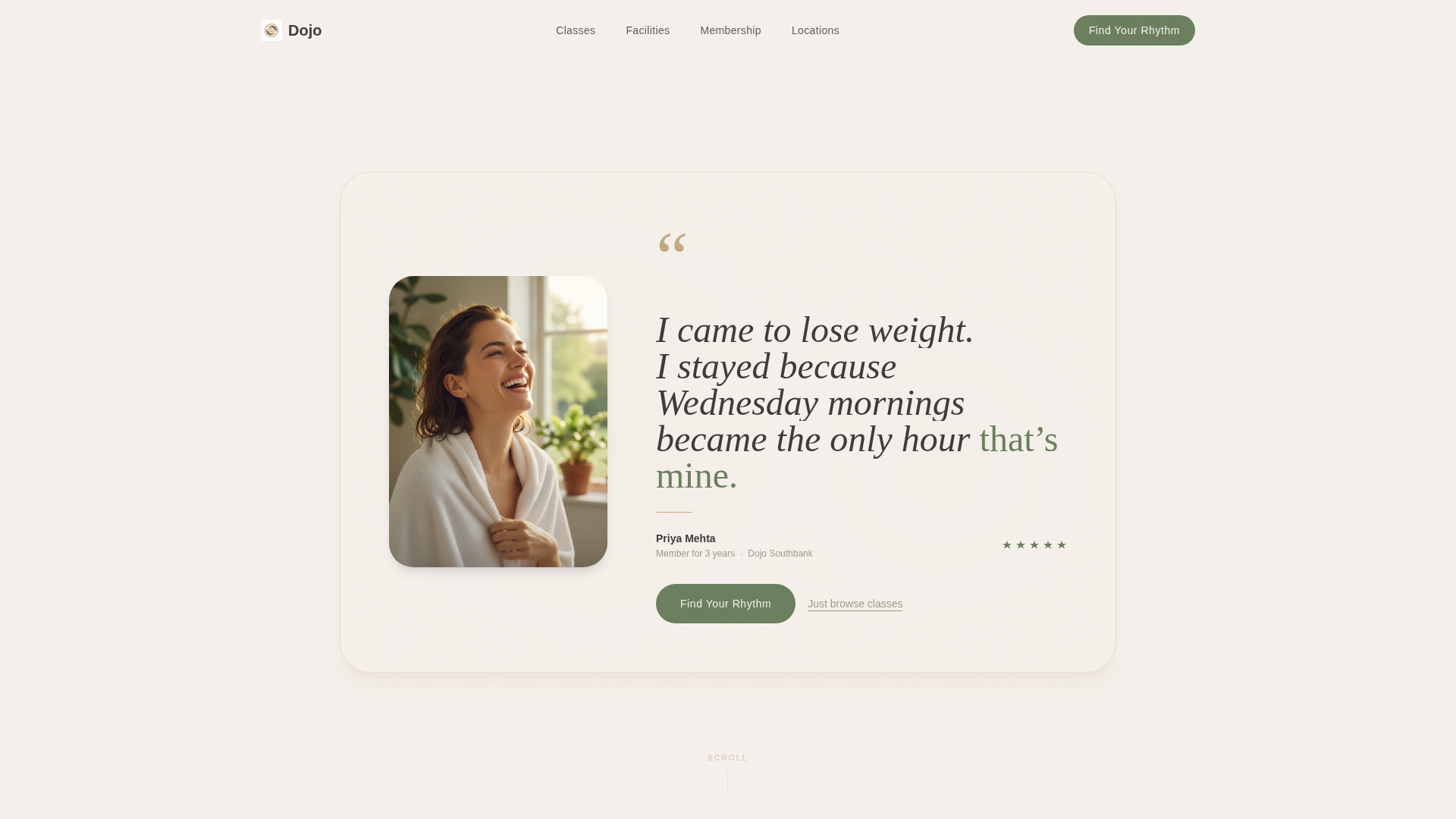 Large Gym & Fitness Chain Website Template with Zen Design