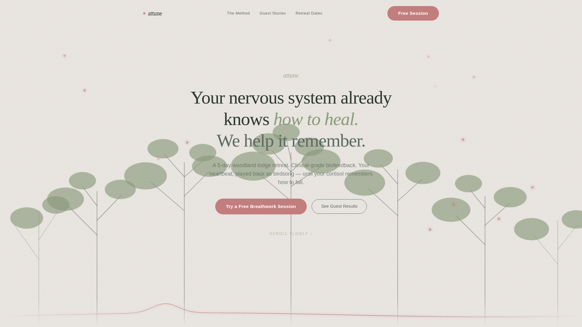 Attune - Restorative Biofeedback Landing Page Template