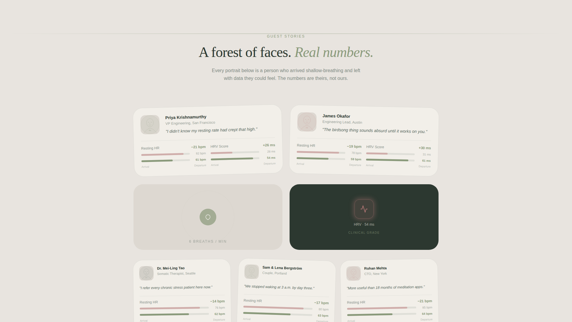 Attune - Restorative Biofeedback Landing Page Template