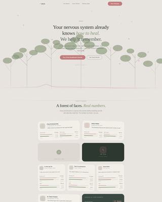 Attune - Restorative Biofeedback Landing Page Template