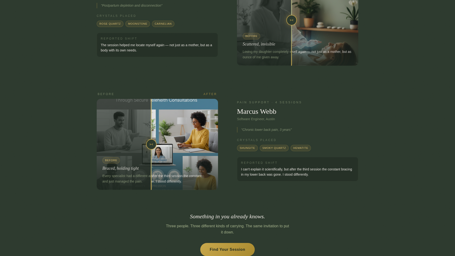 Attune - Immersive Crystal Healing Landing Page Template