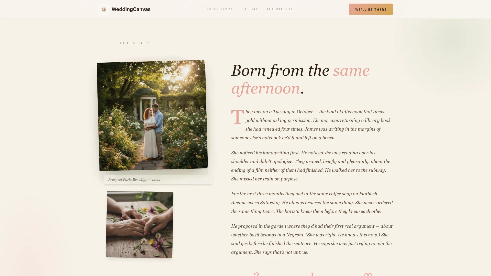 Artistry — Bespoke Wedding Stationery Landing Page Template