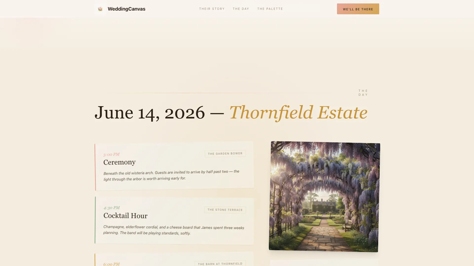 Artistry — Bespoke Wedding Stationery Landing Page Template