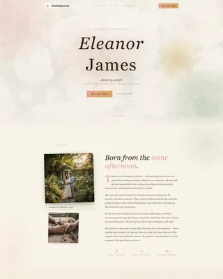 Artistry — Bespoke Wedding Stationery Landing Page Template