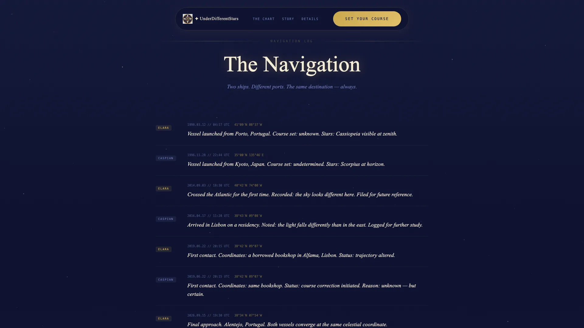 Cosmos — Mesmerizing Astronomy Getaway Landing Page Template