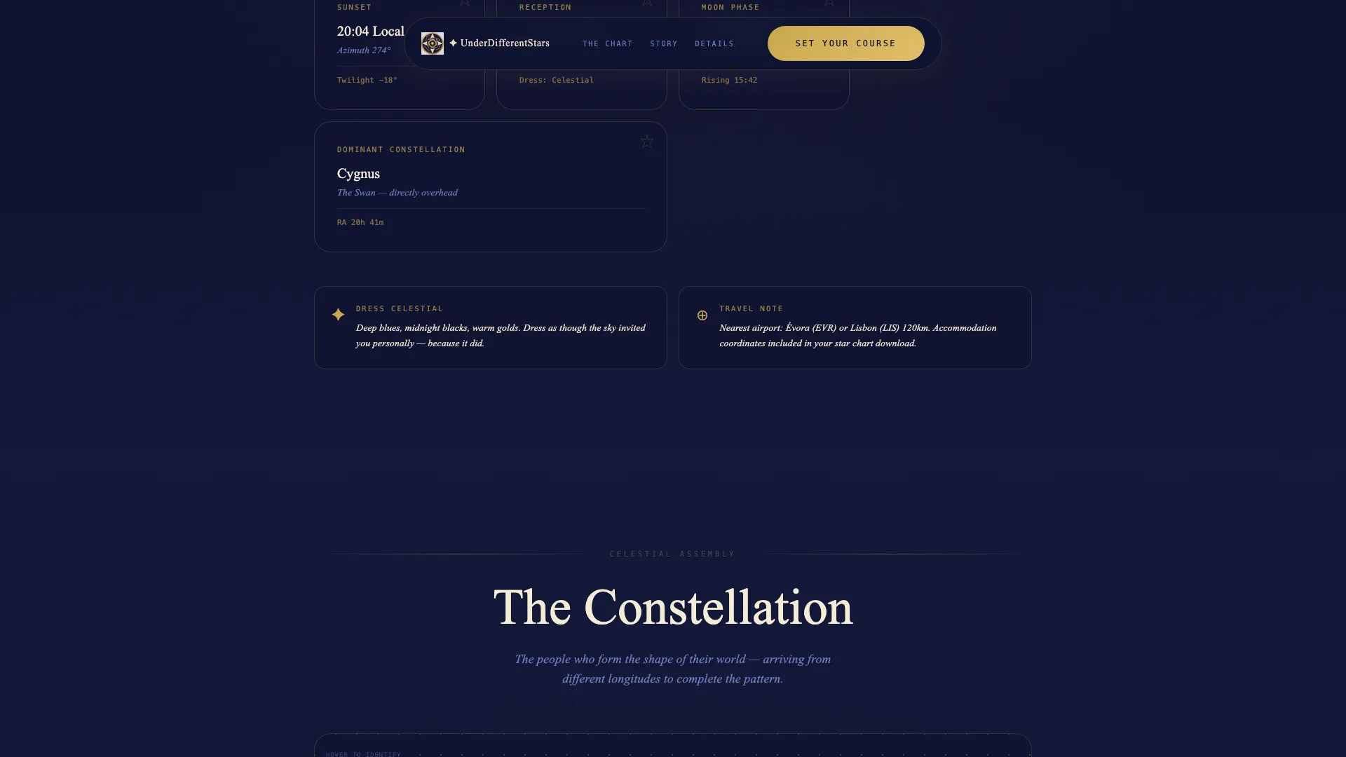 Cosmos — Mesmerizing Astronomy Getaway Landing Page Template