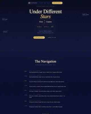 Cosmos — Mesmerizing Astronomy Getaway Landing Page Template