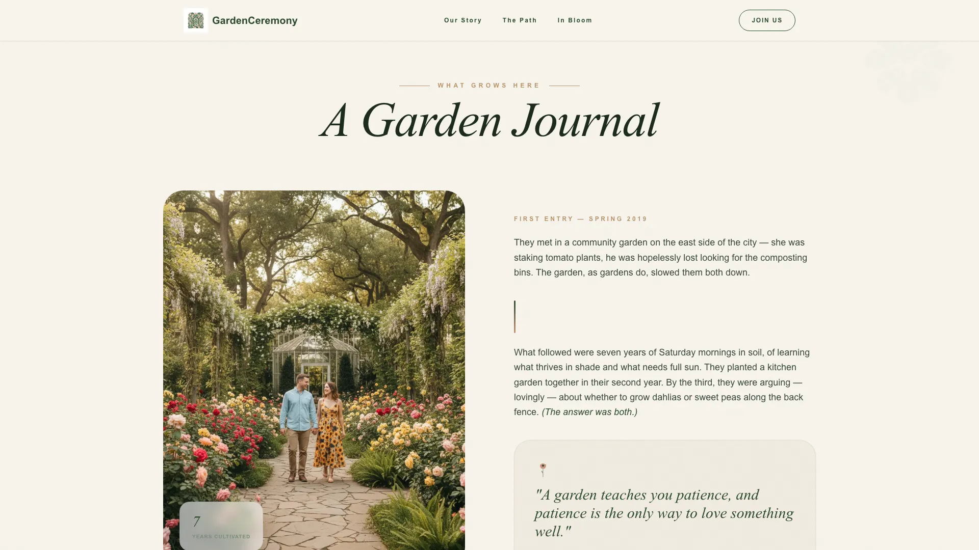 Botanical — Elegant Wedding Suite Landing Page Template