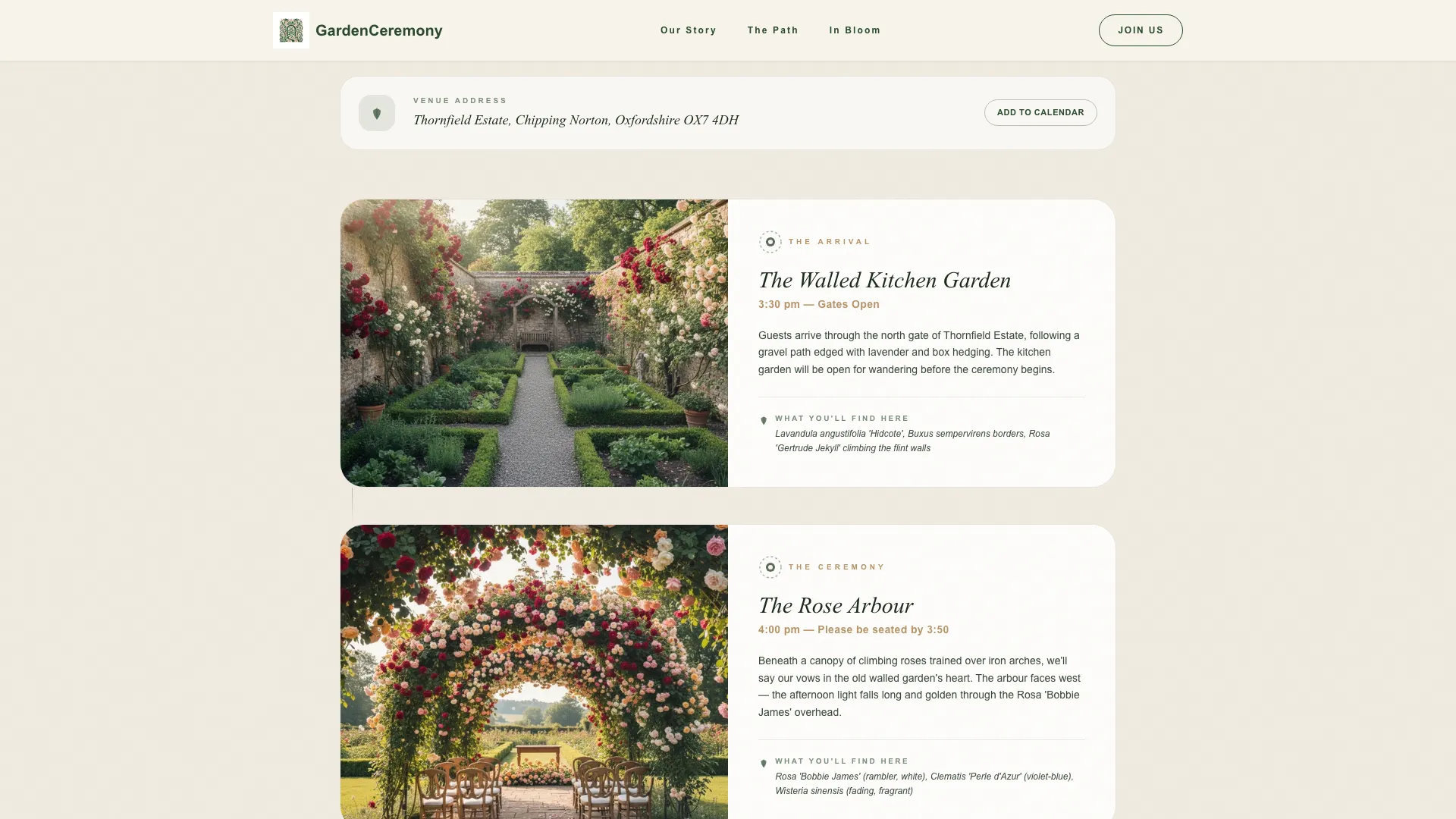 Botanical — Elegant Wedding Suite Landing Page Template
