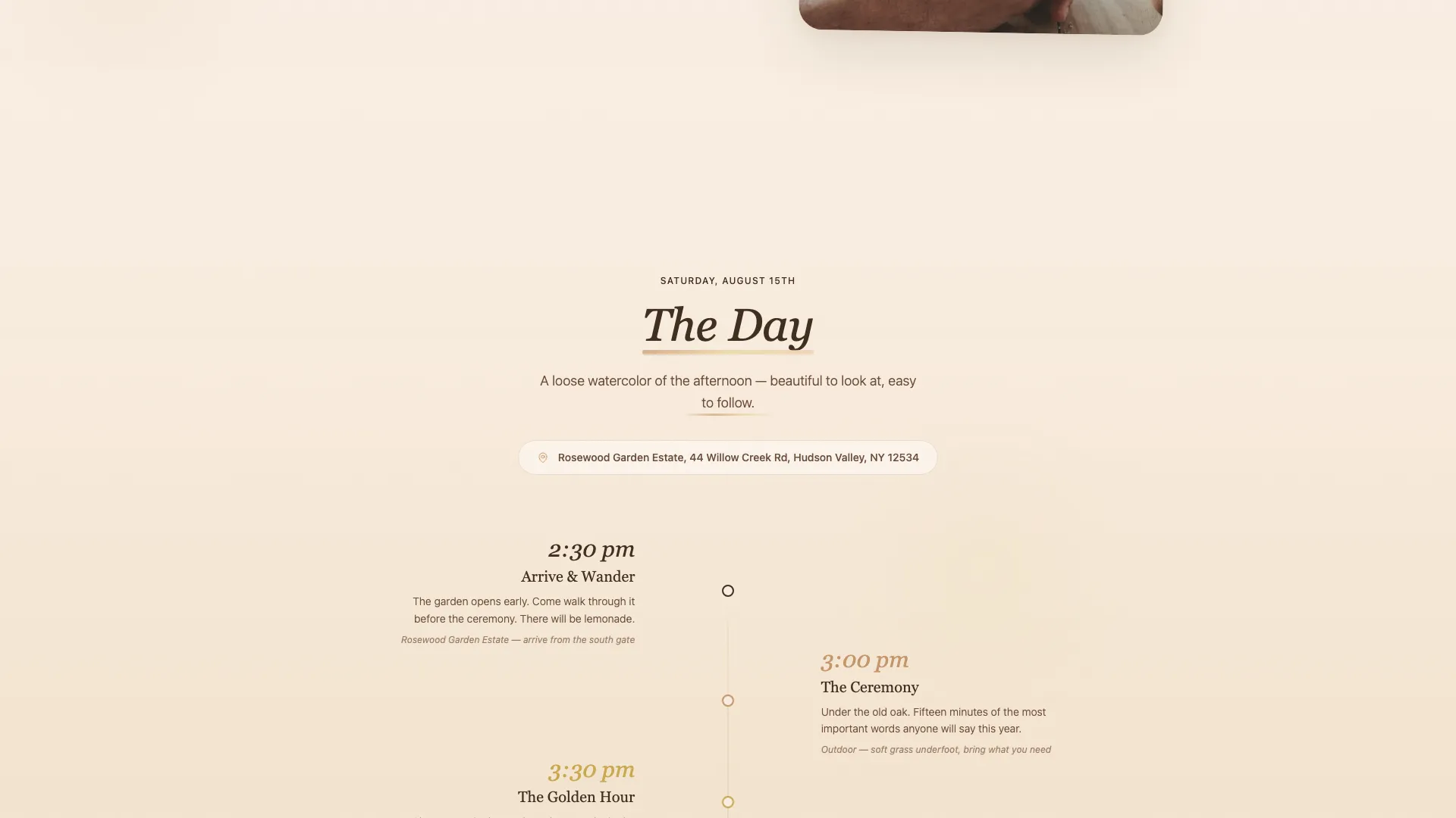 Luminous — Romantic Wedding Invitation Landing Page Template