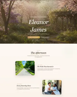 Luminous — Romantic Wedding Invitation Landing Page Template