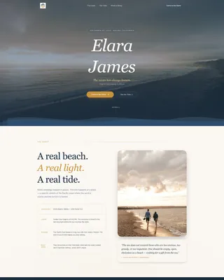 Shore - Cinematic Coastal Wedding Landing Page Template