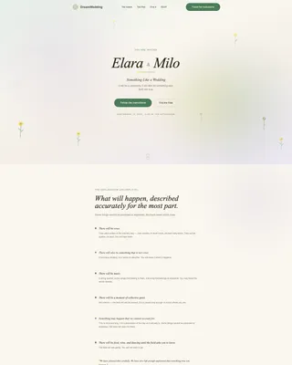 Enchant — Whimsical Bohemian Invitation Landing Page Template