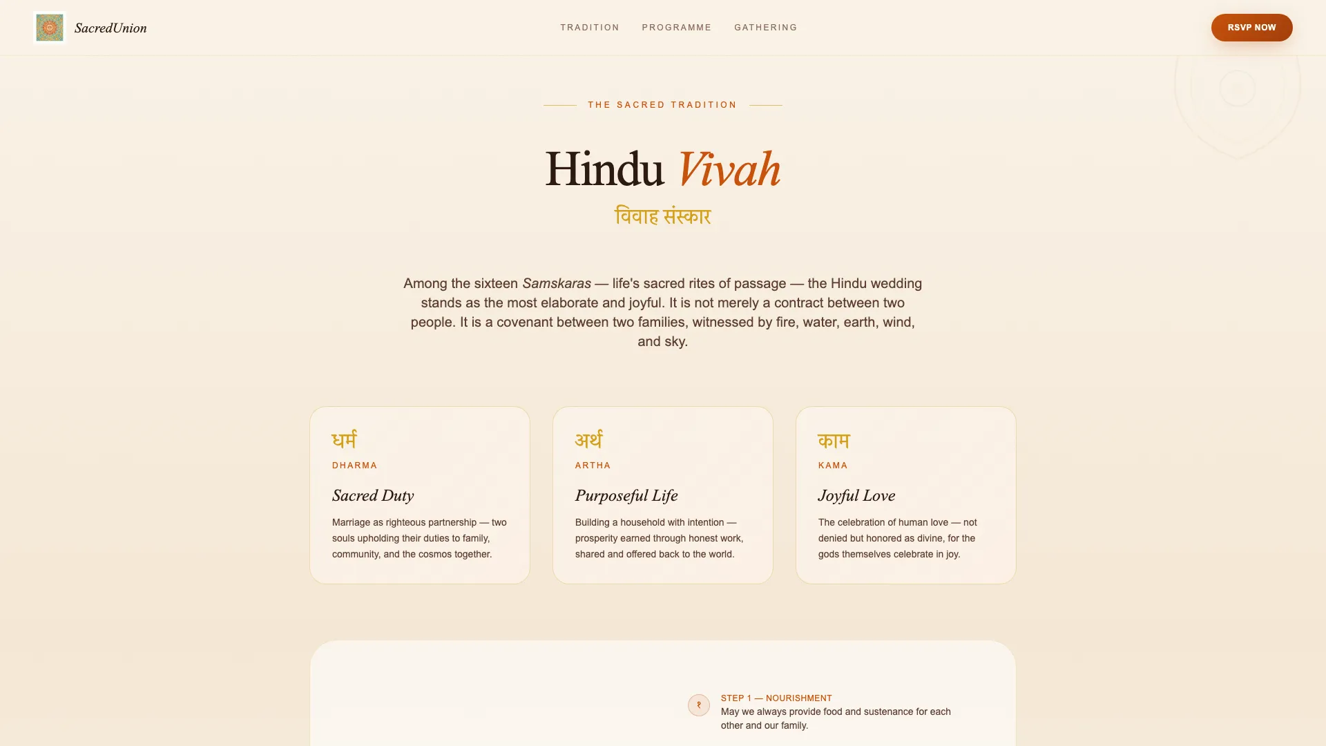 Heritage — Authentic Cultural Ceremony Landing Page Template