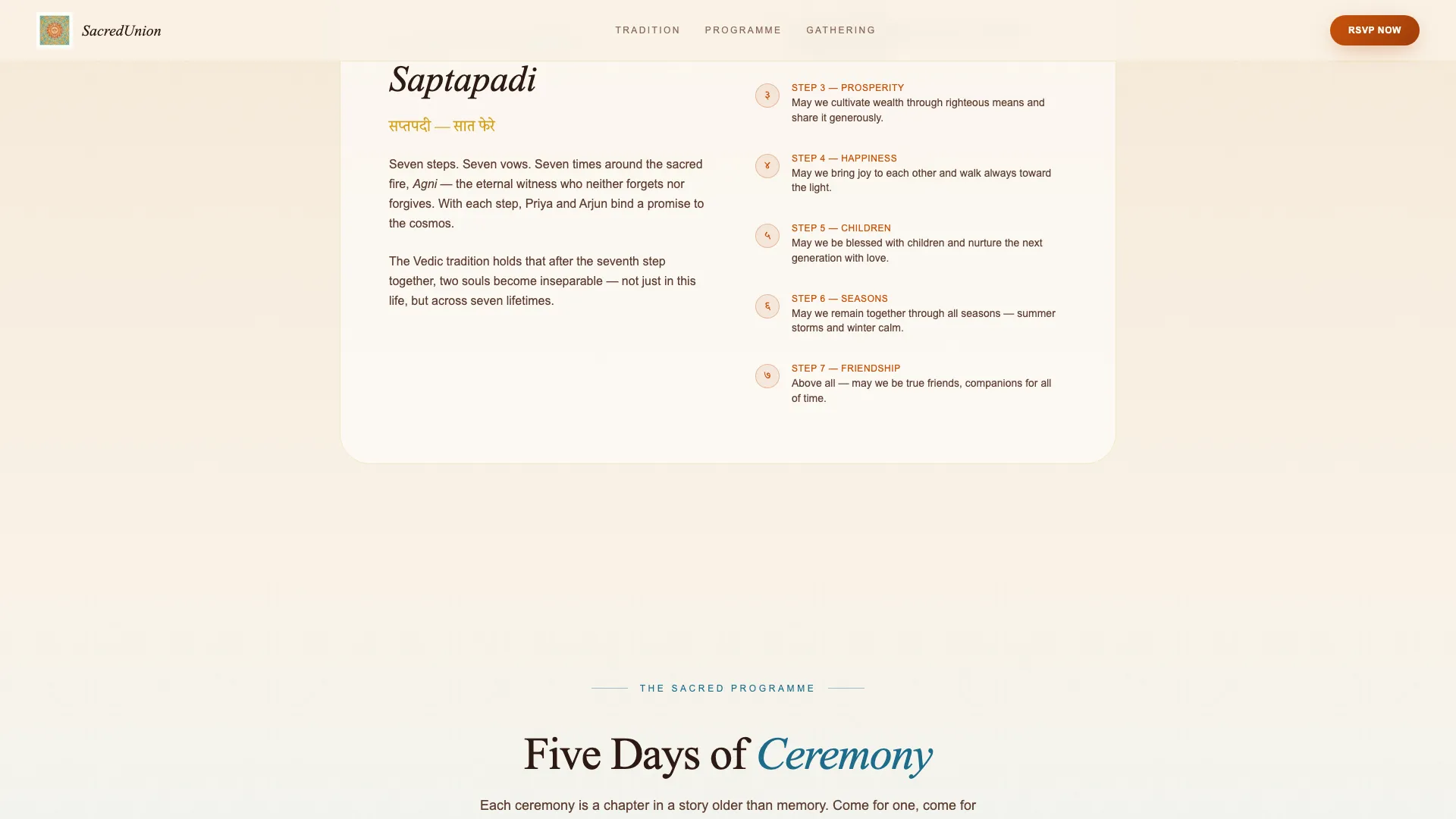 Heritage — Authentic Cultural Ceremony Landing Page Template
