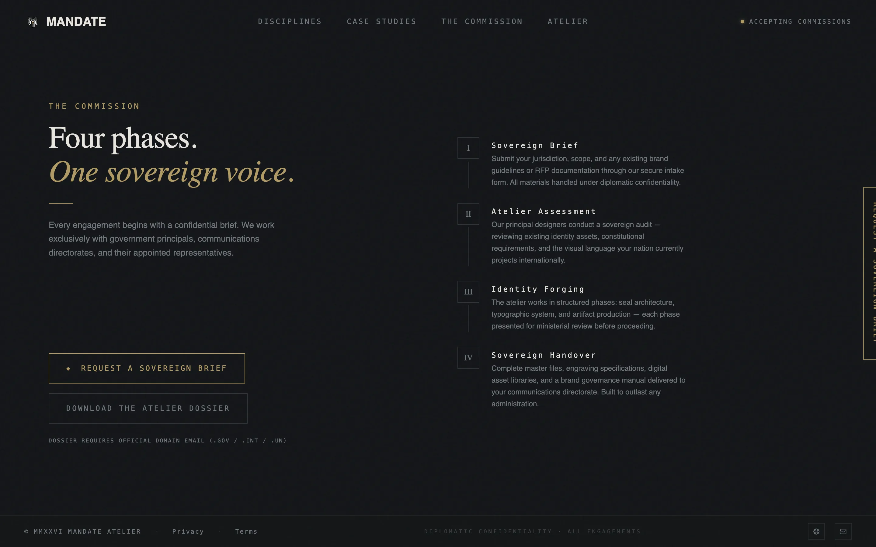 Strategic Branding Agency Landing Page Template