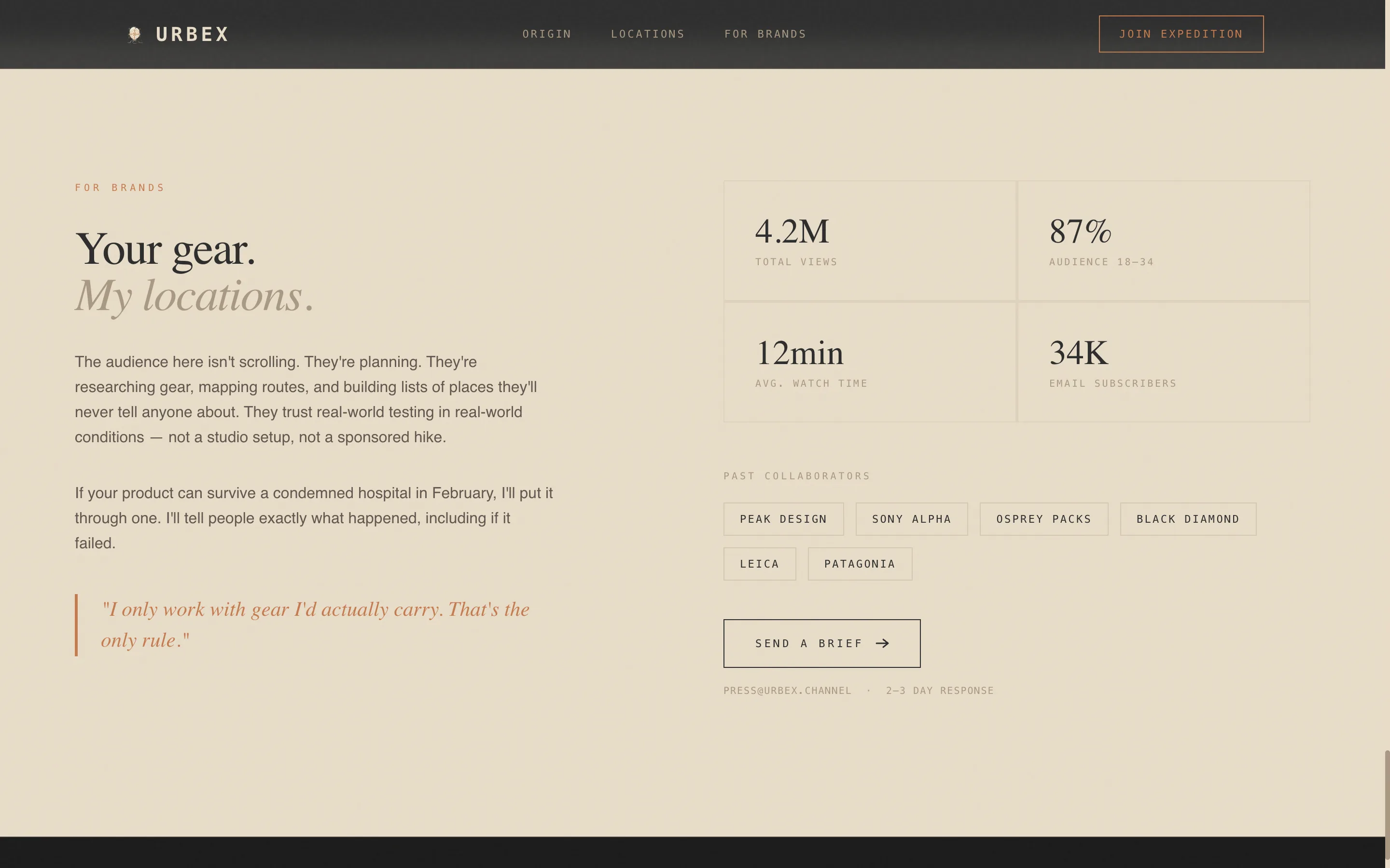 Photography Blog Specialist Blog Website Template
