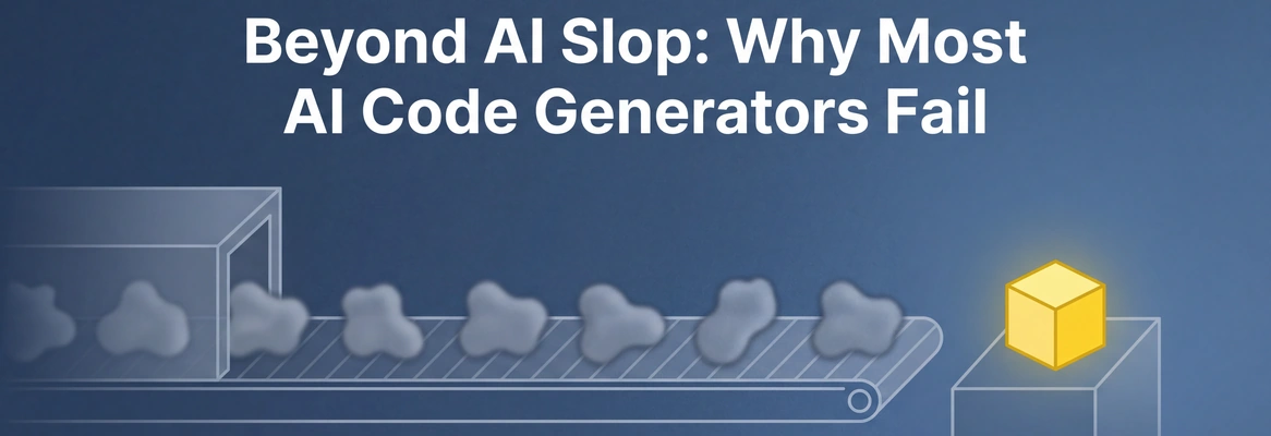 Beyond AI Slop: Why Most AI Code Generators Produce Mediocre Designs