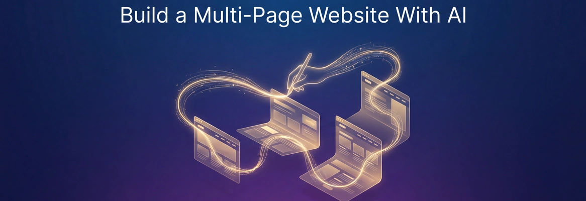 How to Build a Multi-Page Website With AI in One Session
