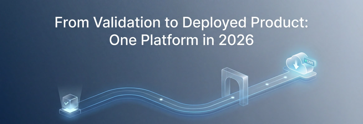 How to Go from Market Validation to Deployed Product on a Single Platform in 2026