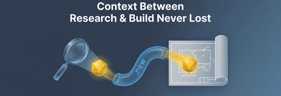 Why is Context Between the Research Phase and the Build Phase Never Lost on Rocket.new?