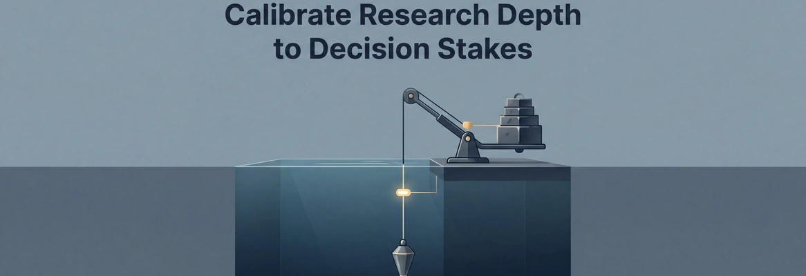 How Does Solve on Rocket.new Calibrate the Depth of Its Research to the Stakes of the Decision at Hand?