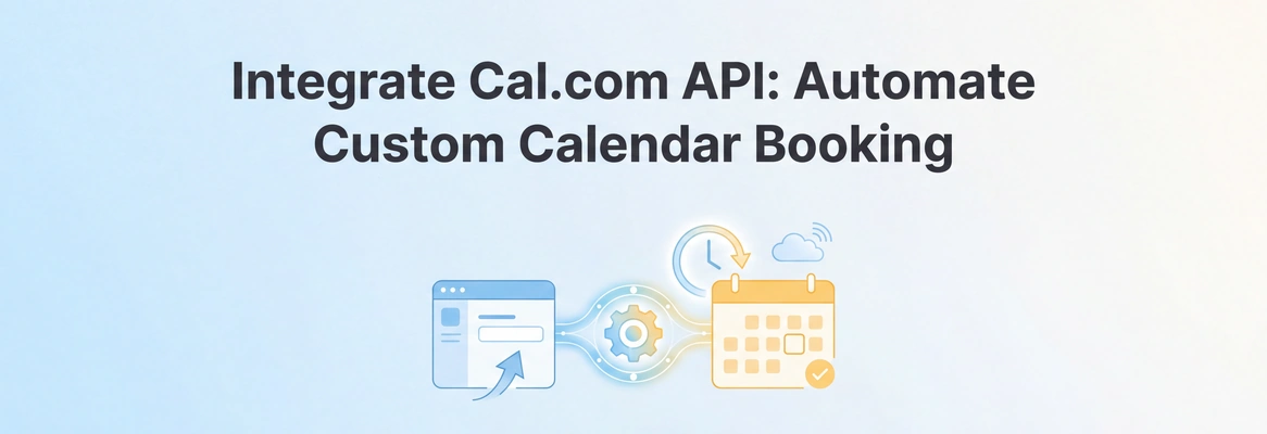 How to Integrate Cal.com API in App: Automate Custom Calendar Booking